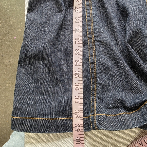 Kikit Jeans ⏰ Stylish Denim Trench Coat Sz L - Picture 9 of 11